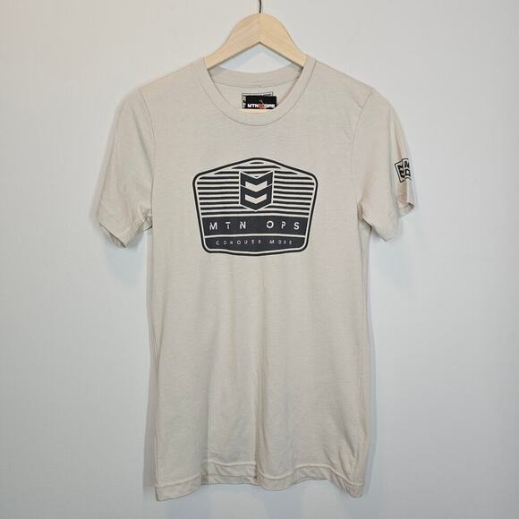 Mountain Ops Other - Mtn Ops Mountain NWT Eminent‎ Sand Cream Outdoor Black Shirt Men's Size Small